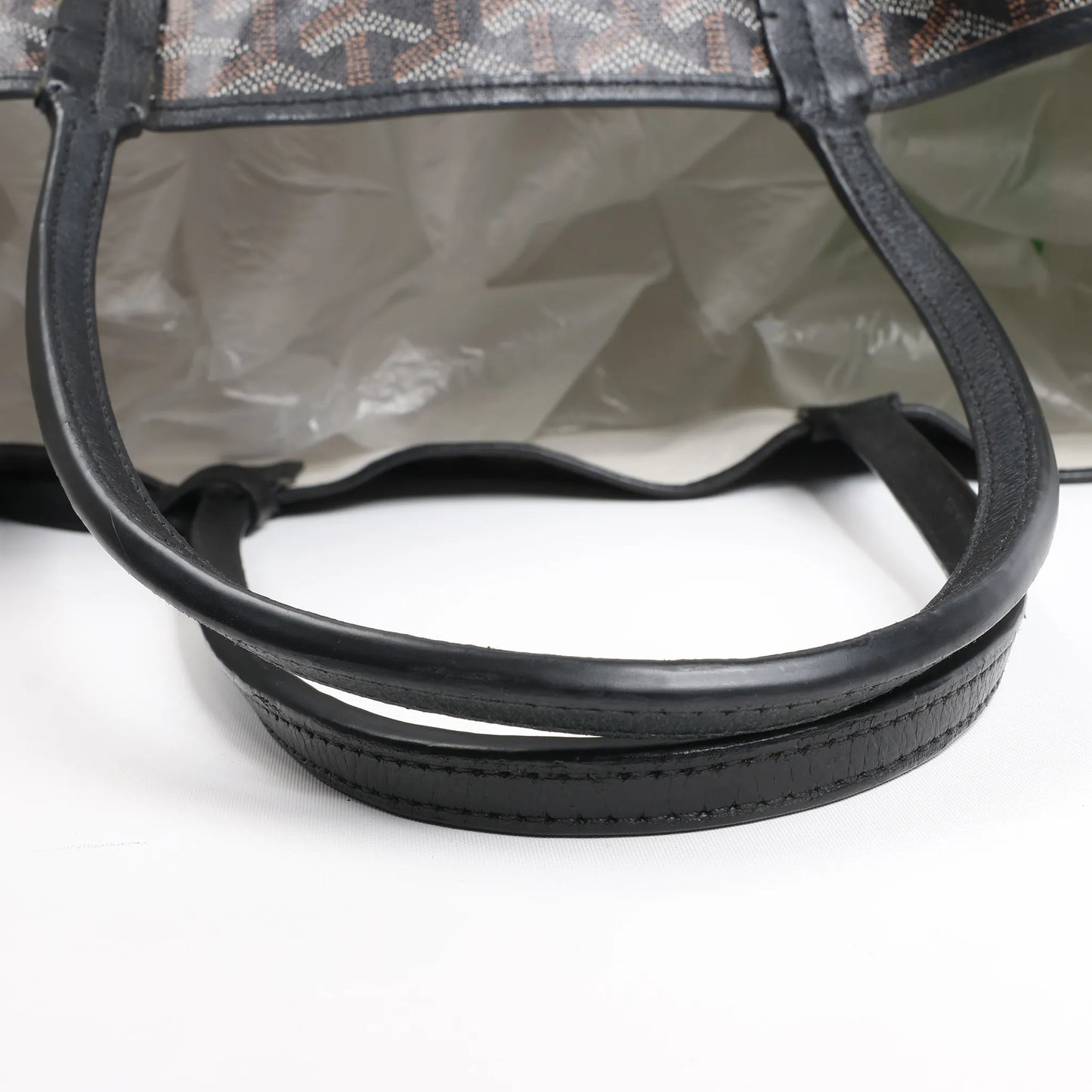 Goyard Saint Louis PM PVC & Leather Shoulder Bag in Black