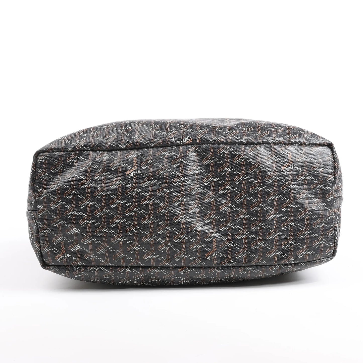 Goyard Saint Louis PM PVC & Leather Shoulder Bag in Black