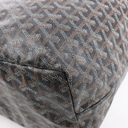 Goyard Saint Louis PM PVC & Leather Shoulder Bag in Black