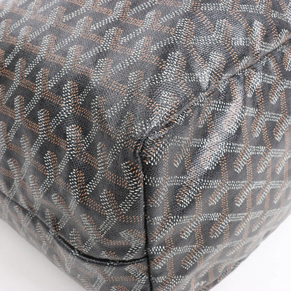 Goyard Saint Louis PM PVC & Leather Shoulder Bag in Black