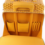 Goyard Trolle PM PVC & Leather Travel Bag in Yellow