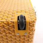 Goyard Trolle PM PVC & Leather Travel Bag in Yellow