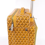 Goyard Trolle PM PVC & Leather Travel Bag in Yellow