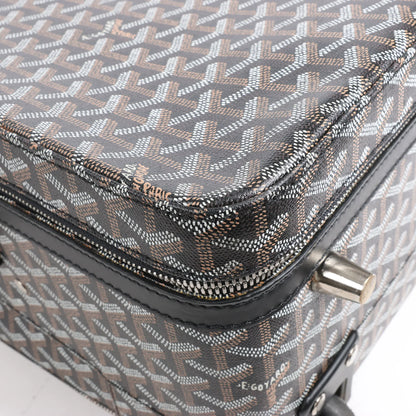 Goyard Trolle PM PVC x Leather Travel Bag in Brown