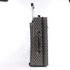 Goyard Trolle PM PVC x Leather Travel Bag in Brown