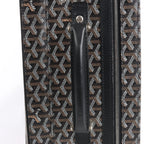 Goyard Trolle PM PVC x Leather Travel Bag in Brown
