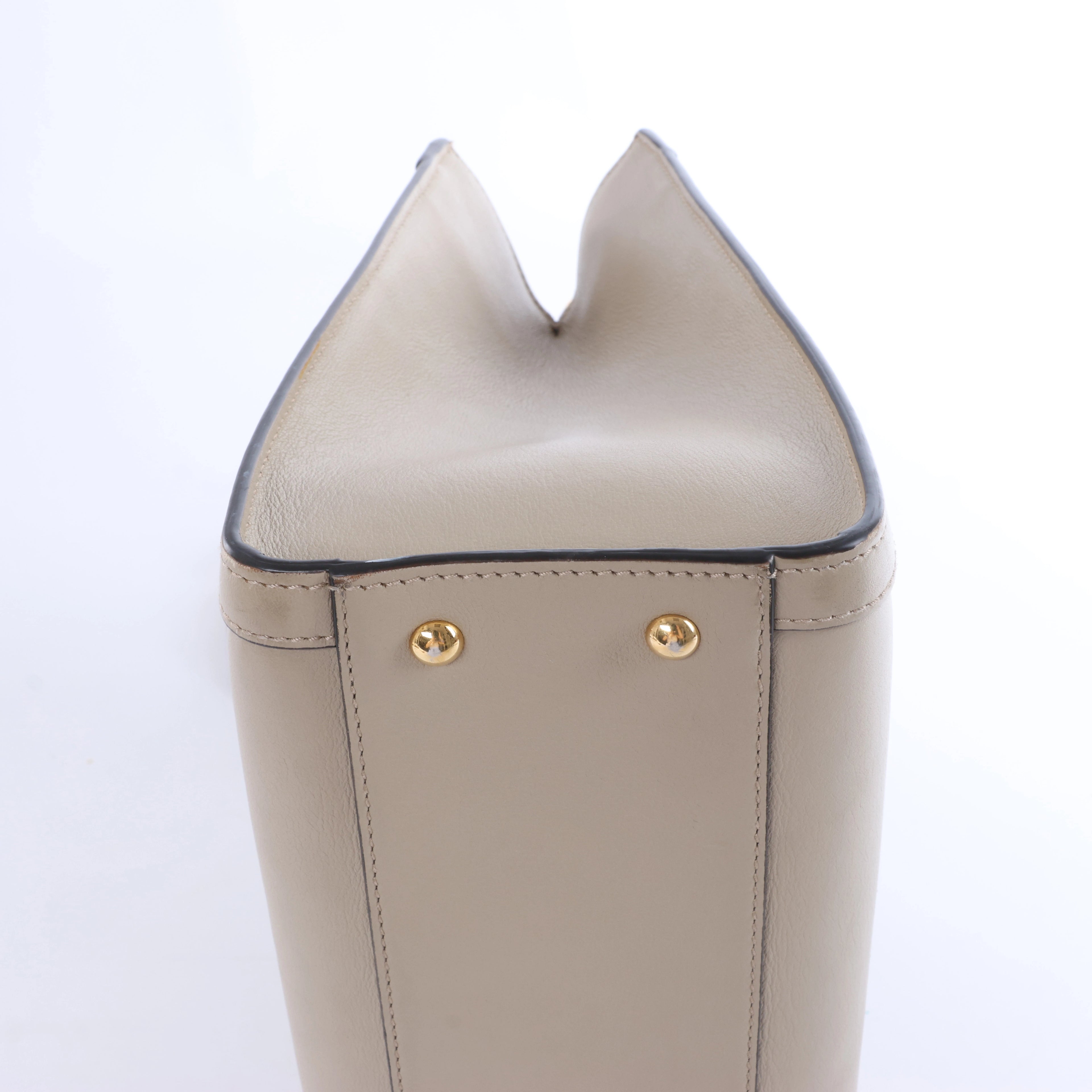 Gucci Bamboo Diana Leather 2 Way Handbag in Beige