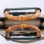 Gucci Bamboo Diana Leather 2 Way Handbag in Beige