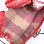 Gucci Bamboo Leather 2Way Handbag in Red 392013