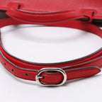Gucci Bamboo Leather 2Way Handbag in Red 392013