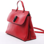 Gucci Bamboo Leather 2Way Handbag in Red 392013