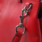 Gucci Bamboo Leather 2Way Handbag in Red 392013
