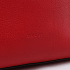 Gucci Bamboo Leather 2Way Handbag in Red 392013