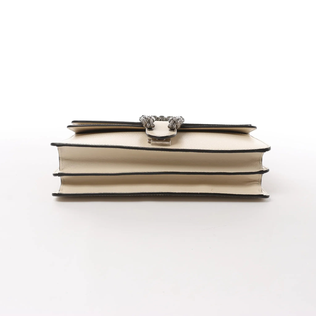 Gucci Dionysus Small Leather Crossbody Bag in Beige