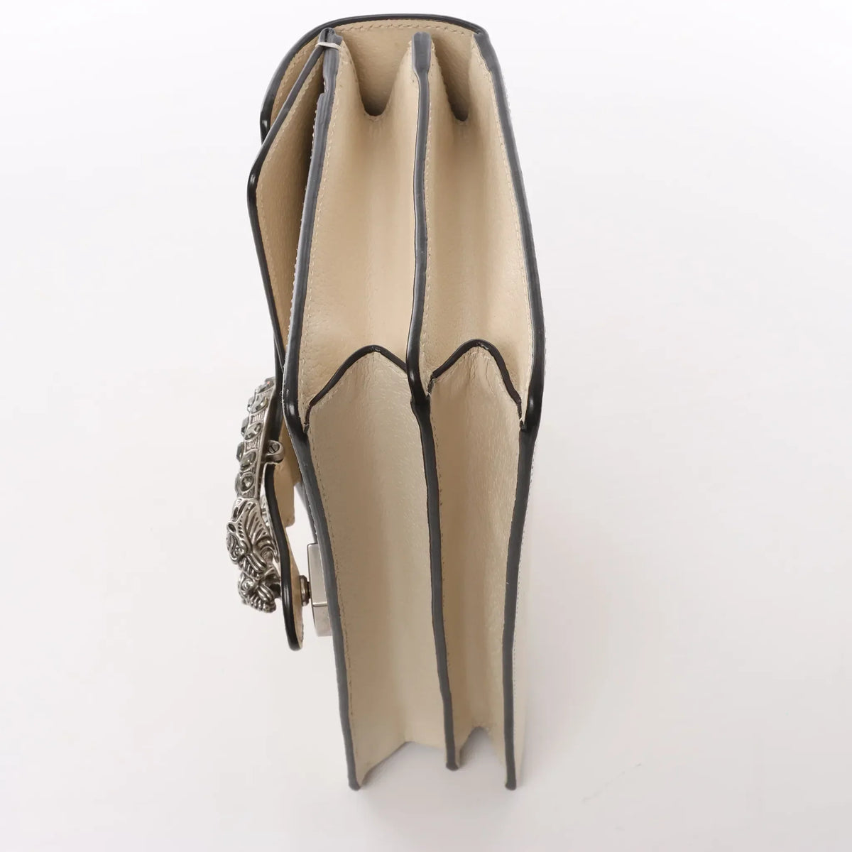 Gucci Dionysus Small Leather Crossbody Bag in Beige