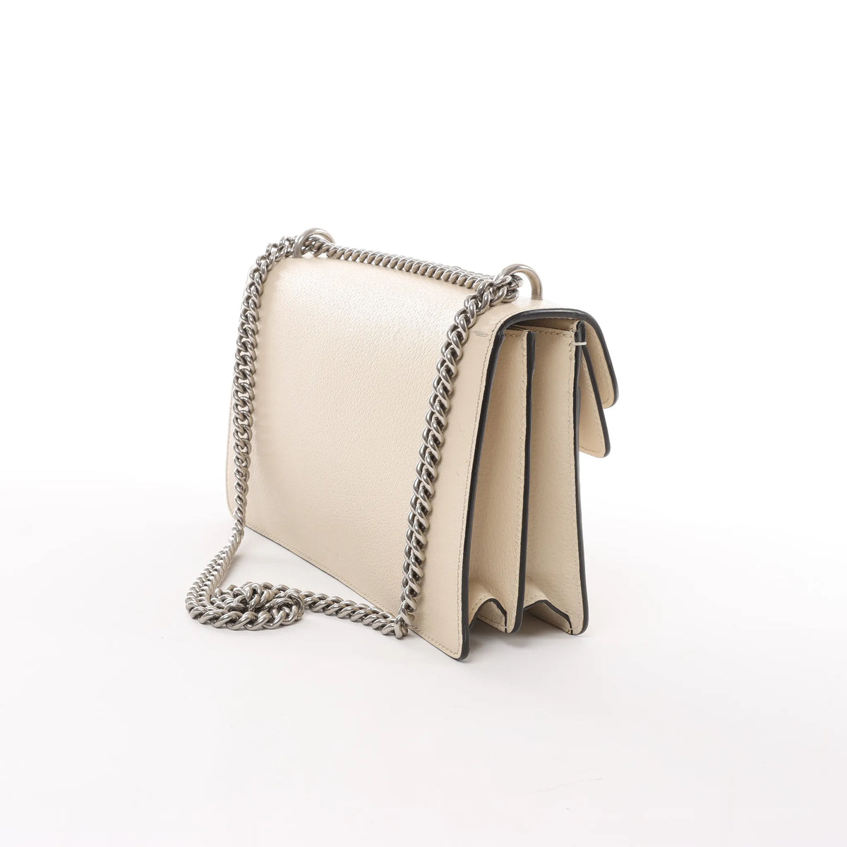 Gucci Dionysus Small Leather Crossbody Bag in Beige