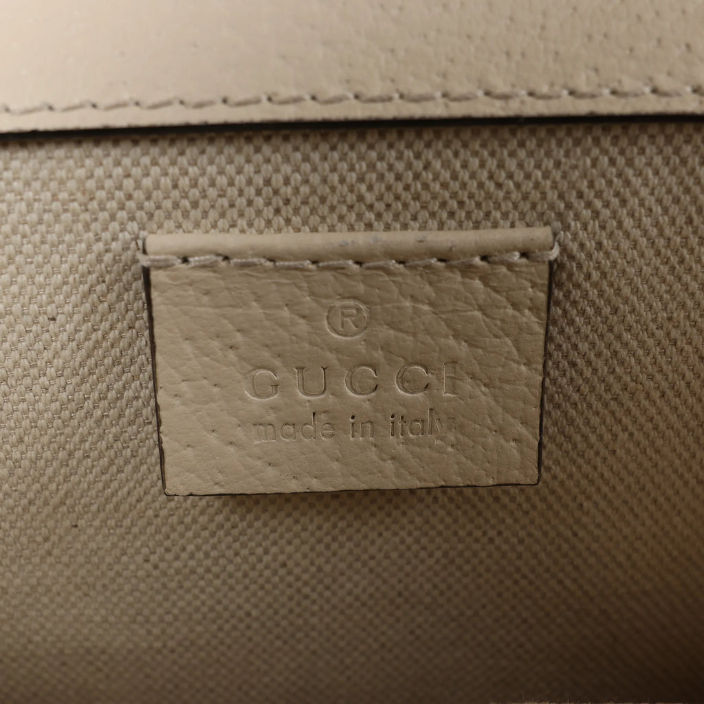 Gucci Dionysus Small Leather Crossbody Bag in Beige