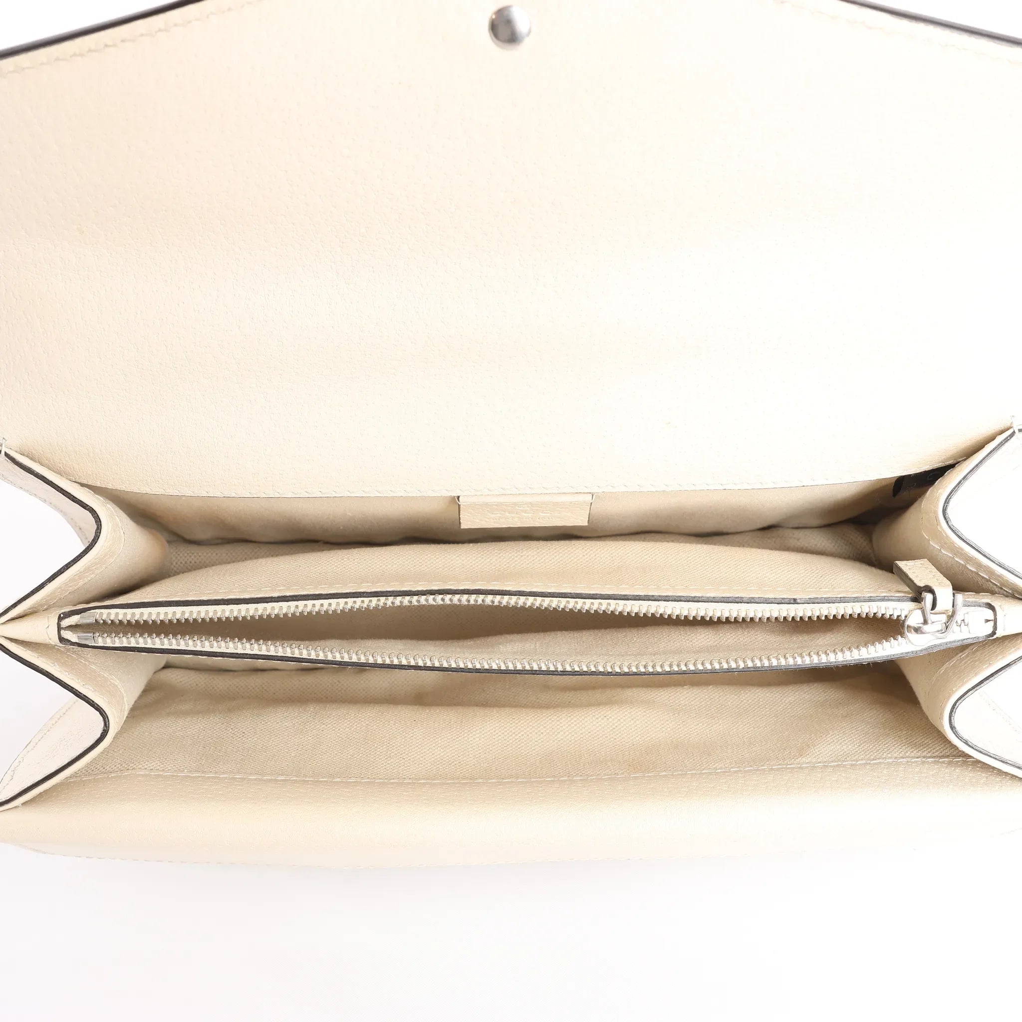 Gucci Dionysus Small Leather Crossbody Bag in Beige