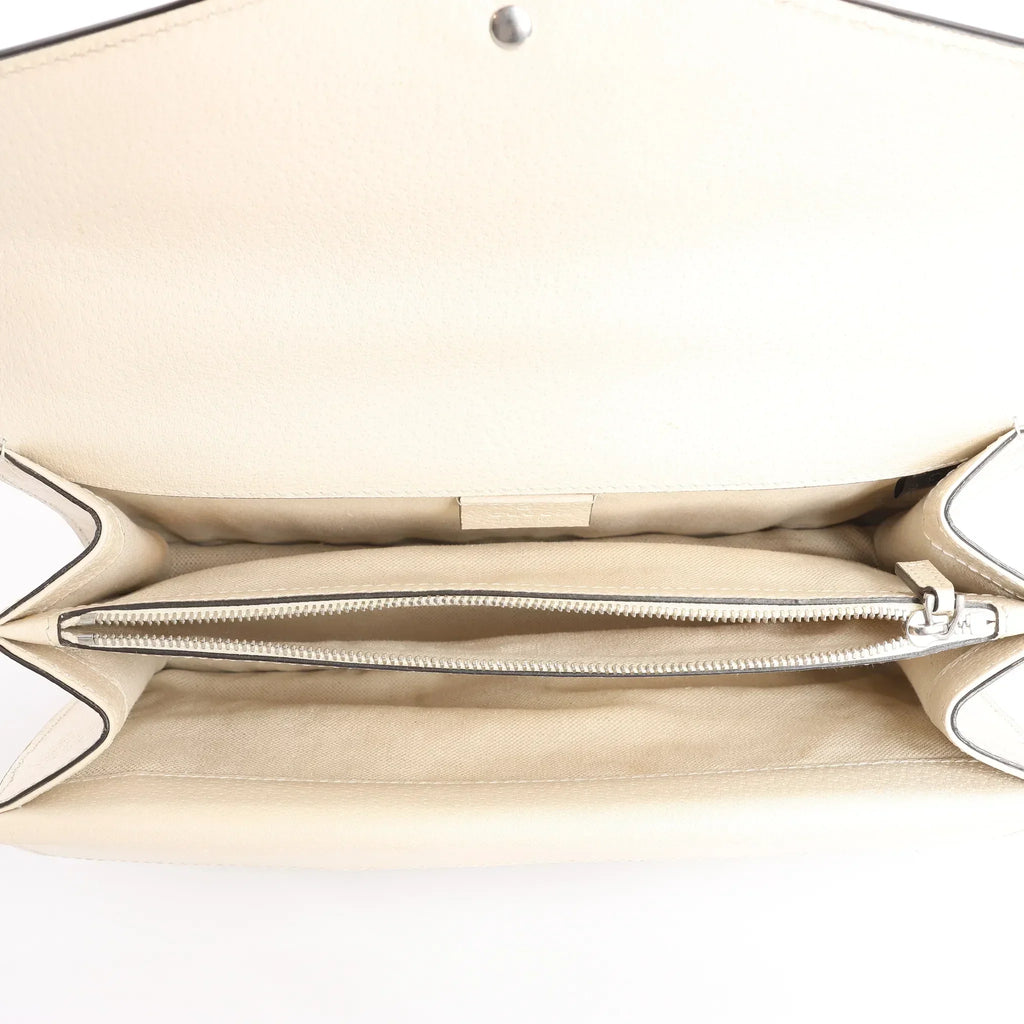 Gucci Dionysus Small Leather Crossbody Bag in Beige