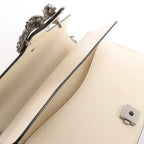 Gucci Dionysus Small Leather Crossbody Bag in Beige