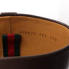 Gucci GG Canvas & Leather Long Boots in Brown 674673, Size EU 37.5
