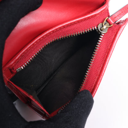 Gucci GG Marmont 466492 Leather Compact Wallet Red