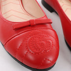Gucci GG Marmont Leather Ballet Flat in Red 680878, Size EU 37.5
