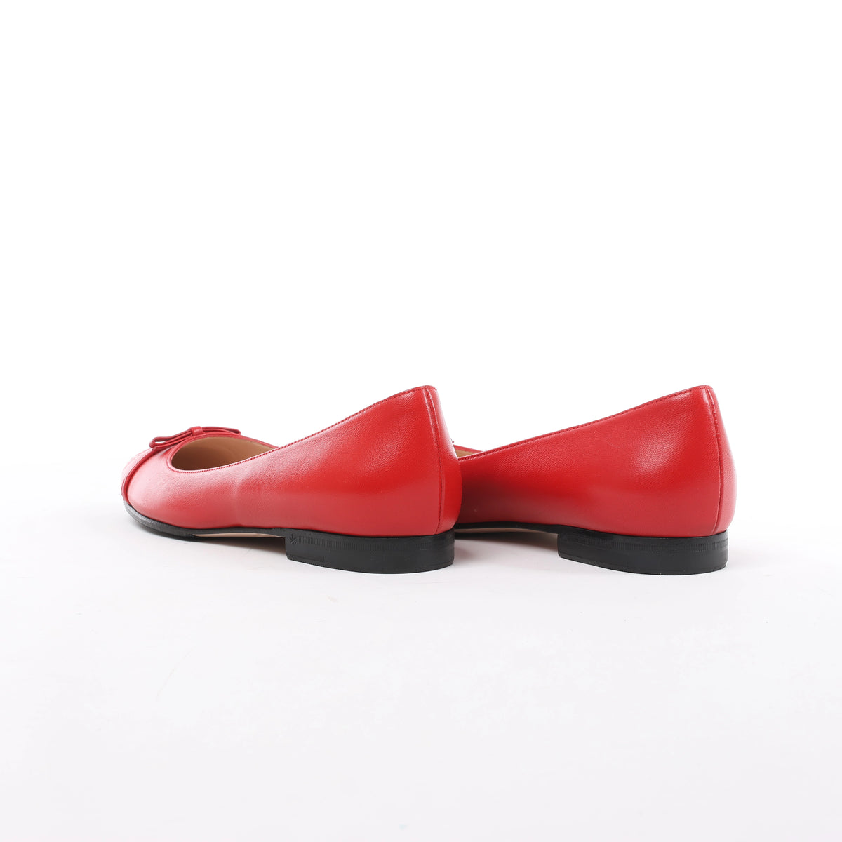 Gucci GG Marmont Leather Ballet Flat in Red 680878, Size EU 37.5