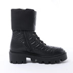 Gucci GG Marmont Leather Ankle Boots in Black 628855, Size EU 36.5
