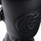 Gucci GG Marmont Leather Ankle Boots in Black 628855, Size EU 36.5
