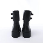 Gucci GG Marmont Leather Ankle Boots in Black 628855, Size EU 36.5