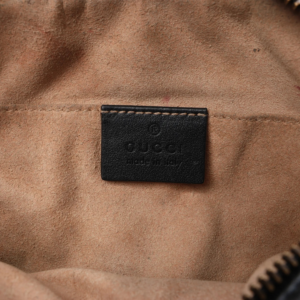 Gucci GG Marmont Leather Crossbody Bag in Black