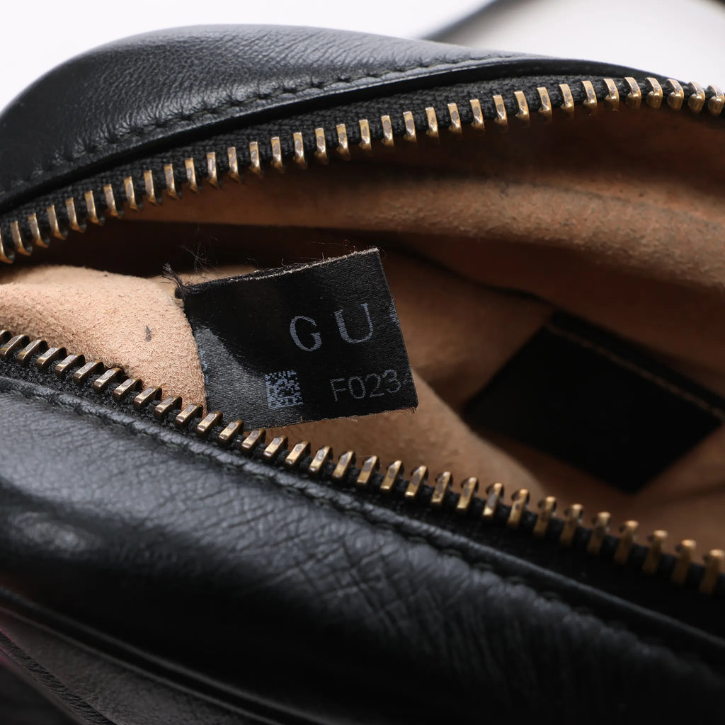 Gucci GG Marmont Leather Crossbody Bag in Black