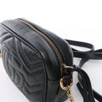 Gucci GG Marmont Leather Crossbody Bag in Black