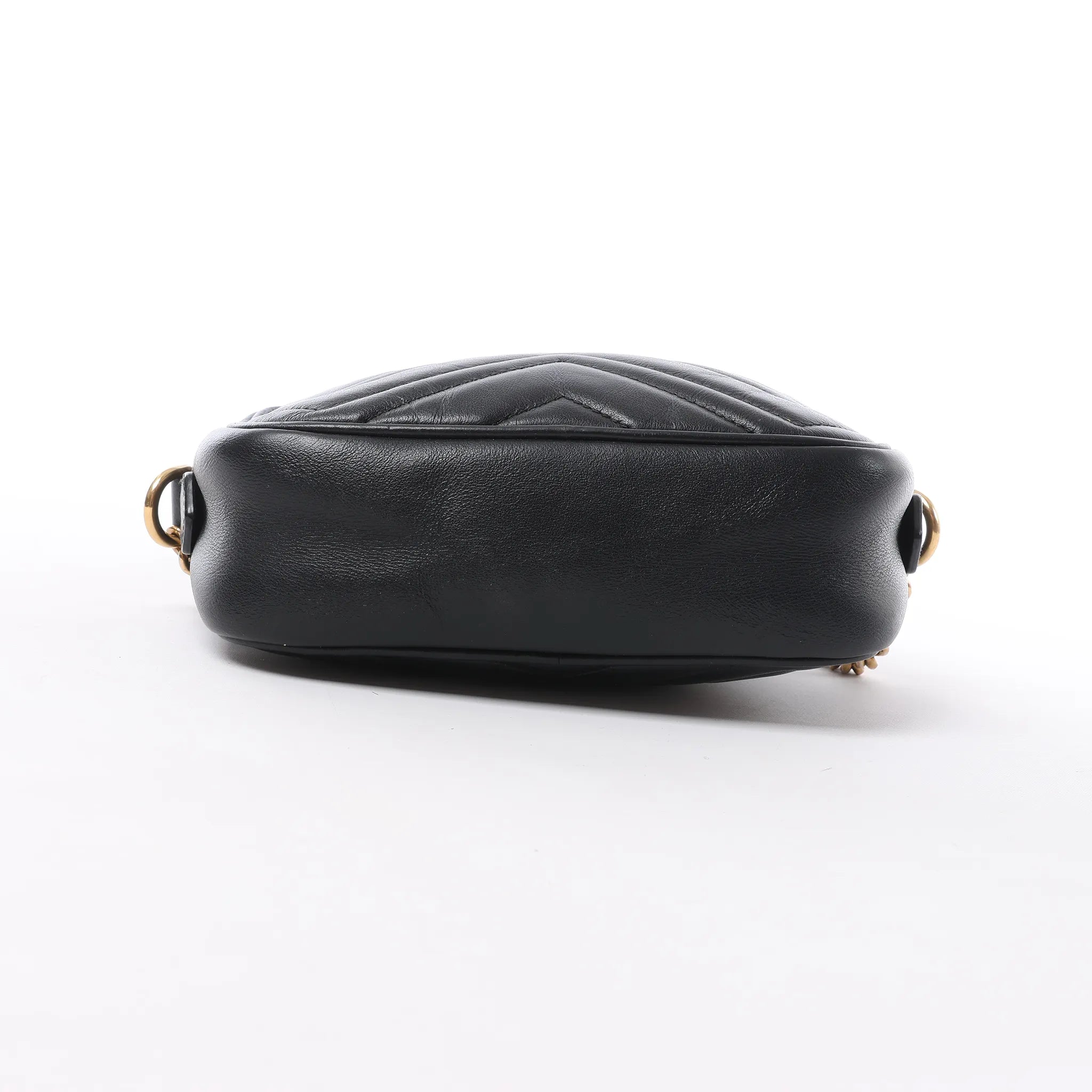 Gucci GG Marmont Leather Crossbody Bag in Black