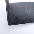 Gucci Guccissima 212185 Leather Compact Wallet in Black