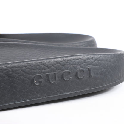 Gucci Pursuit Slides Sandals, Beige/Black/Red, Size 46