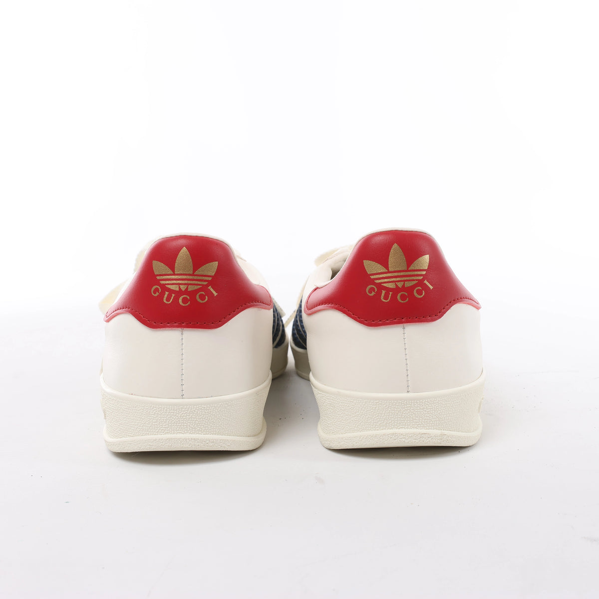 Gucci x Adidas Gazelle Leather Sneakers in White HQ8849, Size EU 40