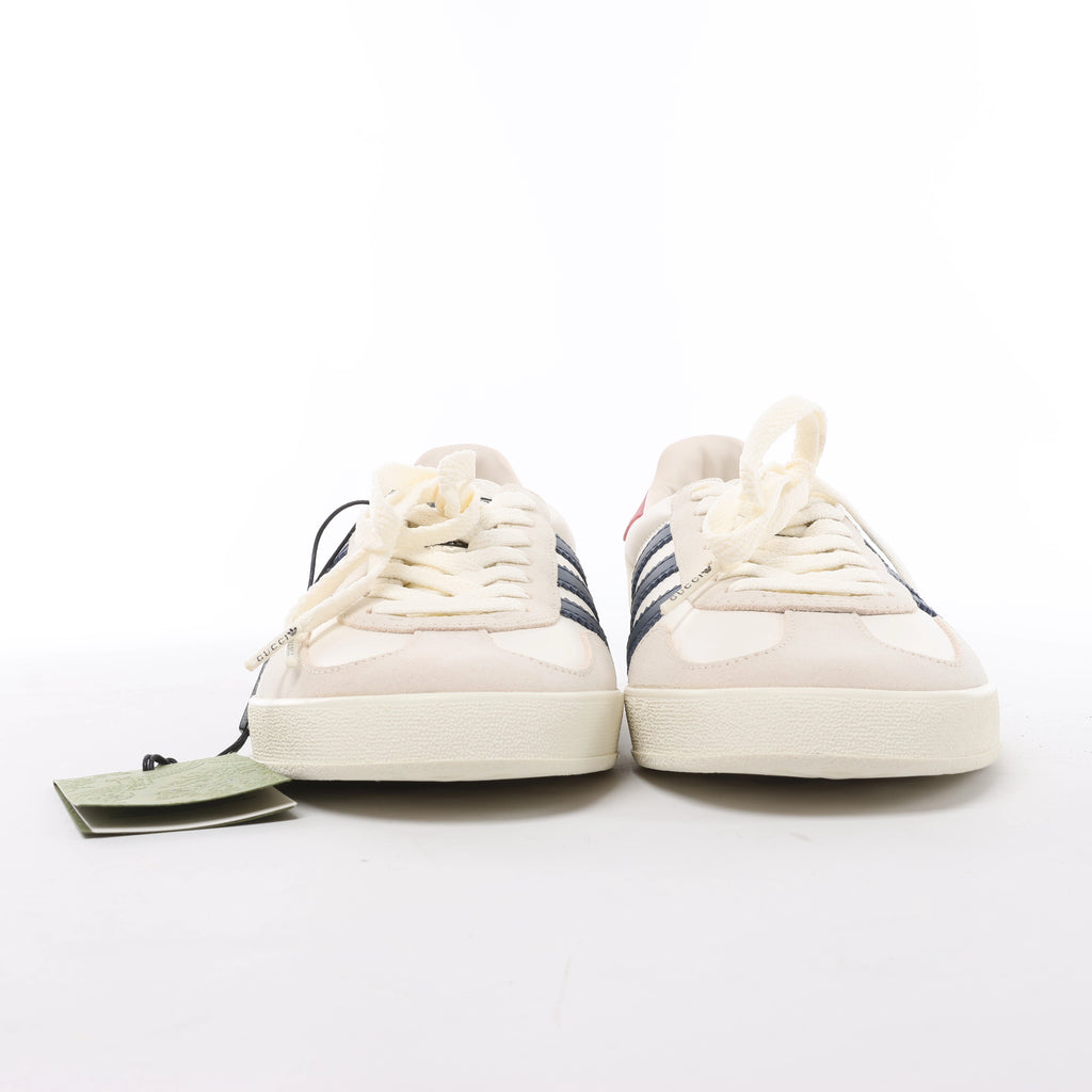 Gucci x Adidas Gazelle Leather Sneakers in White HQ8849, Size EU 40