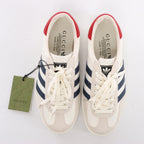 Gucci x Adidas Gazelle Leather Sneakers in White HQ8849, Size EU 40