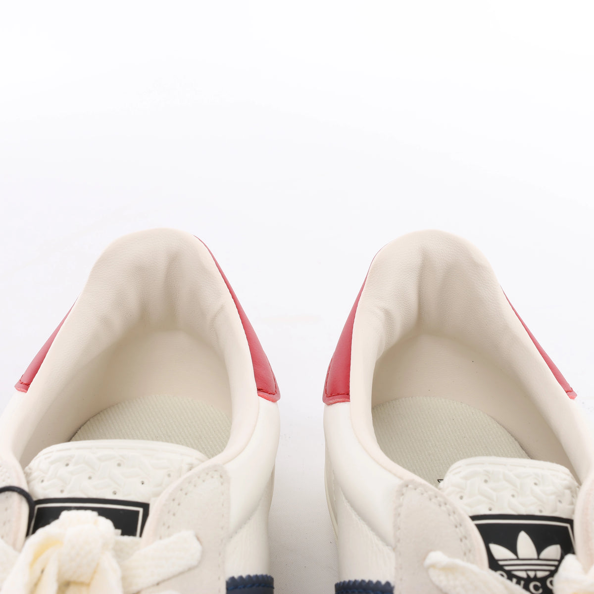 Gucci x Adidas Gazelle Leather Sneakers in White HQ8849, Size EU 40