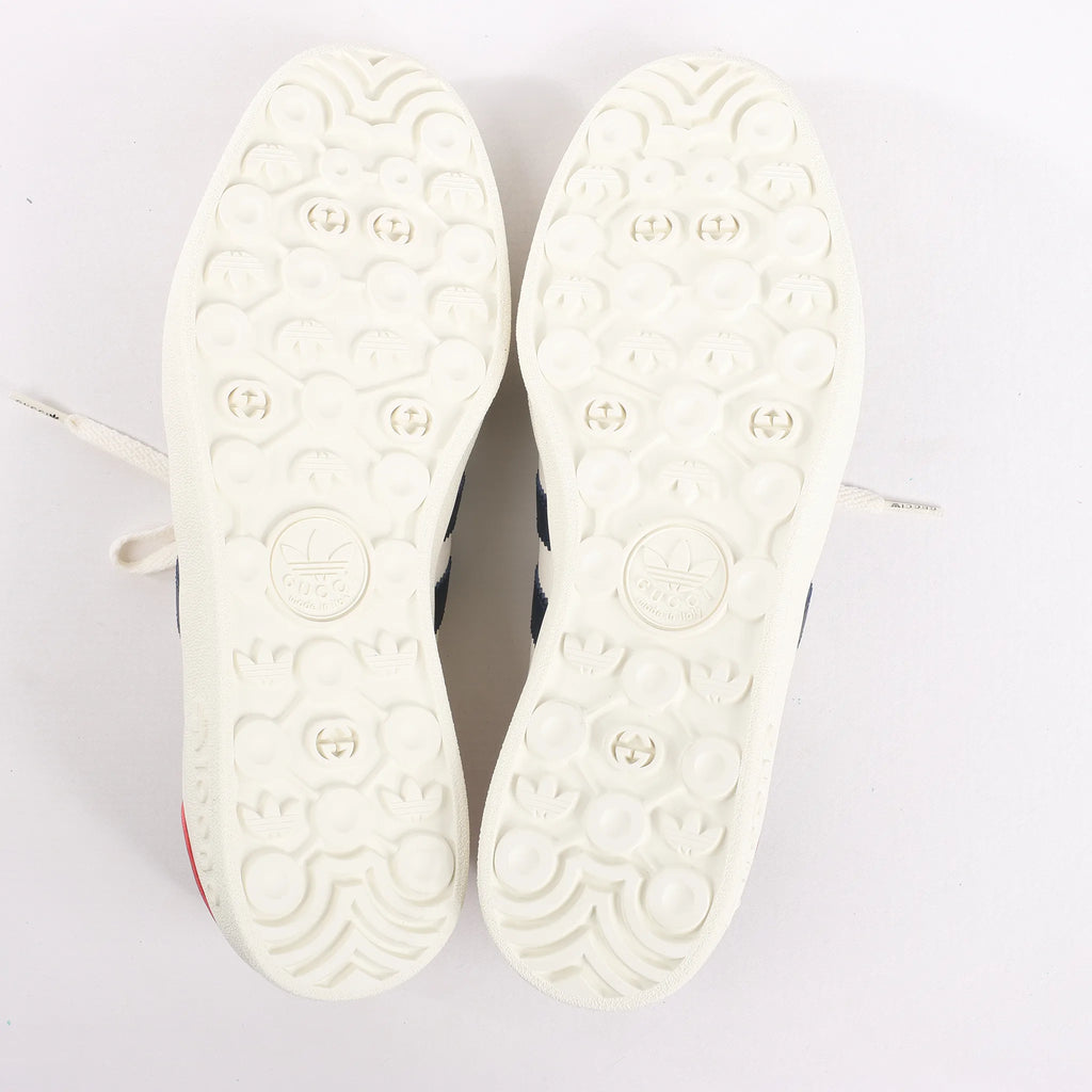 Gucci x Adidas Gazelle Leather Sneakers in White HQ8849, Size 43 EU
