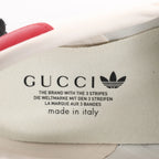 Gucci x Adidas Gazelle Leather Sneakers in White HQ8849, Size 43 EU