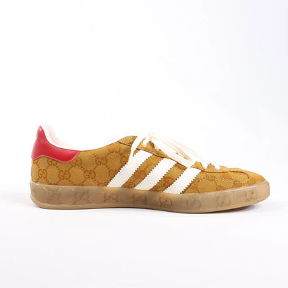 Gucci x Adidas Gazelle GG Canvas Sneakers in Brown HQ8850, Size 43 EU
