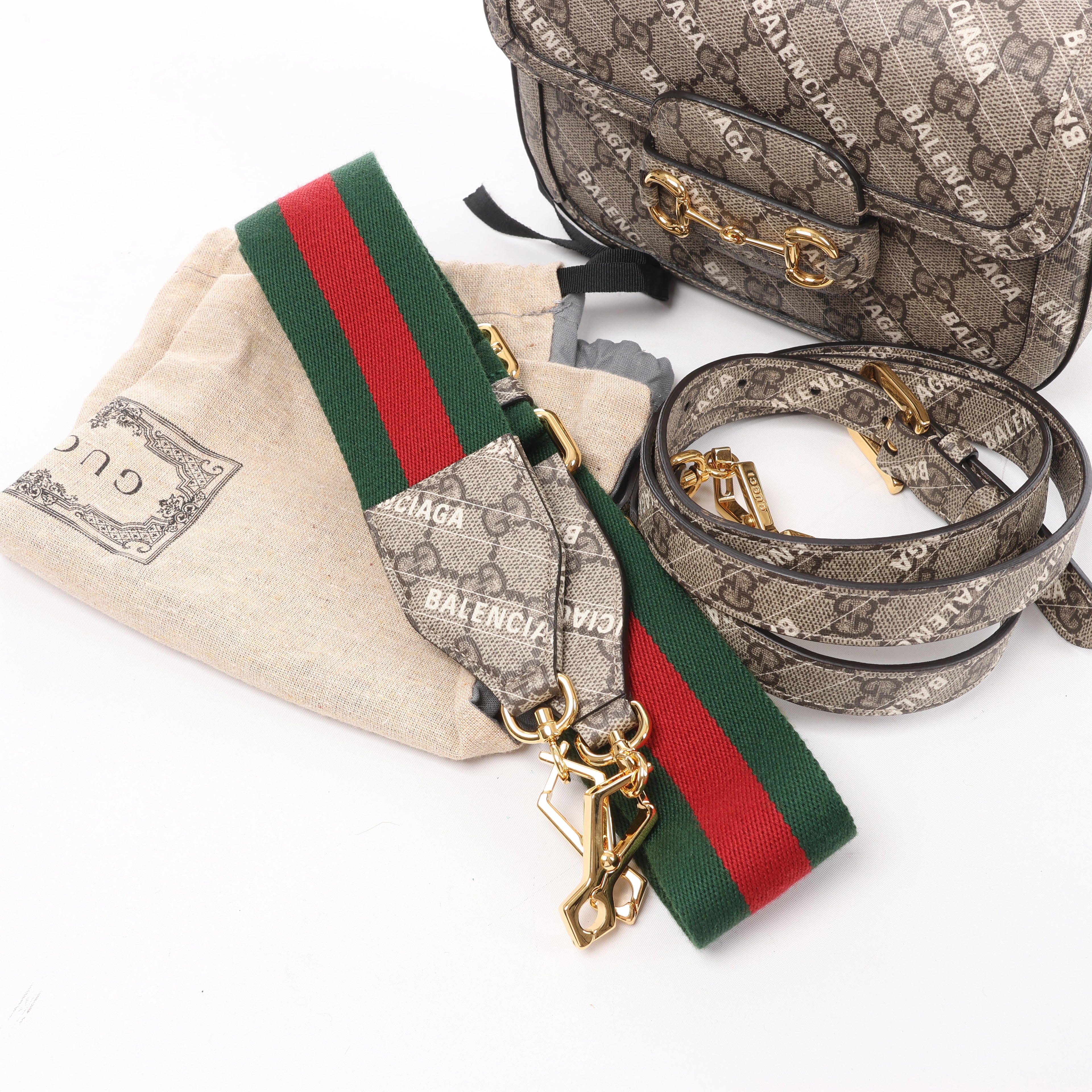 Bolso cruzado Gucci GG Marmont de piel en negro