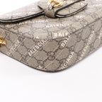 Gucci x Balenciaga Horsebit 1955 PVC 2Way Crossbody Bag in Beige 658574
