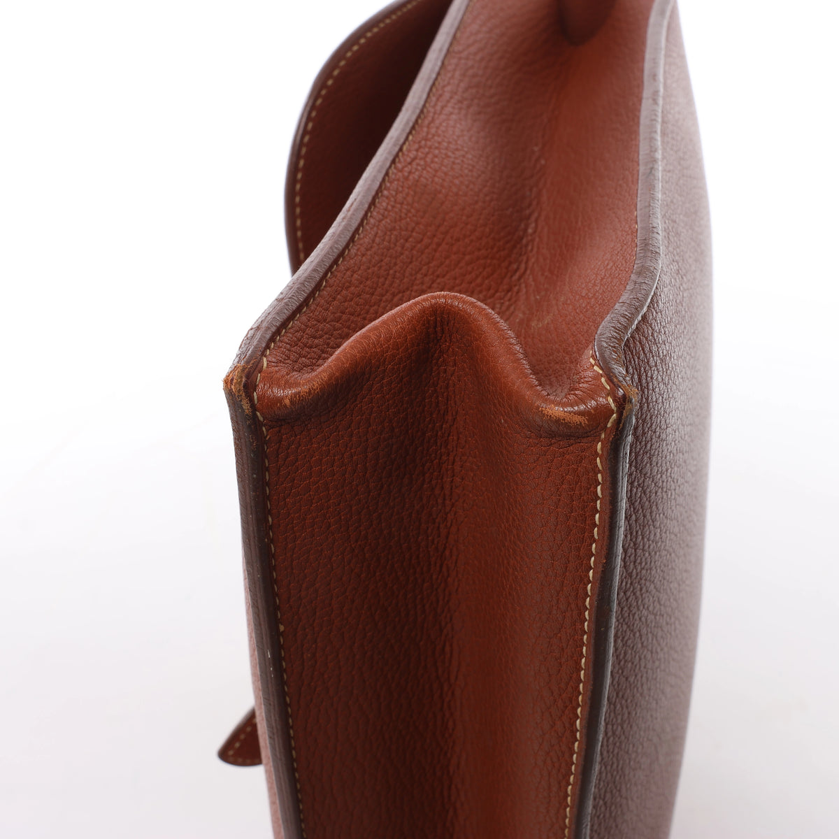 HERMES Sac à Dépêches 38 Briefcase Handbag in Brown