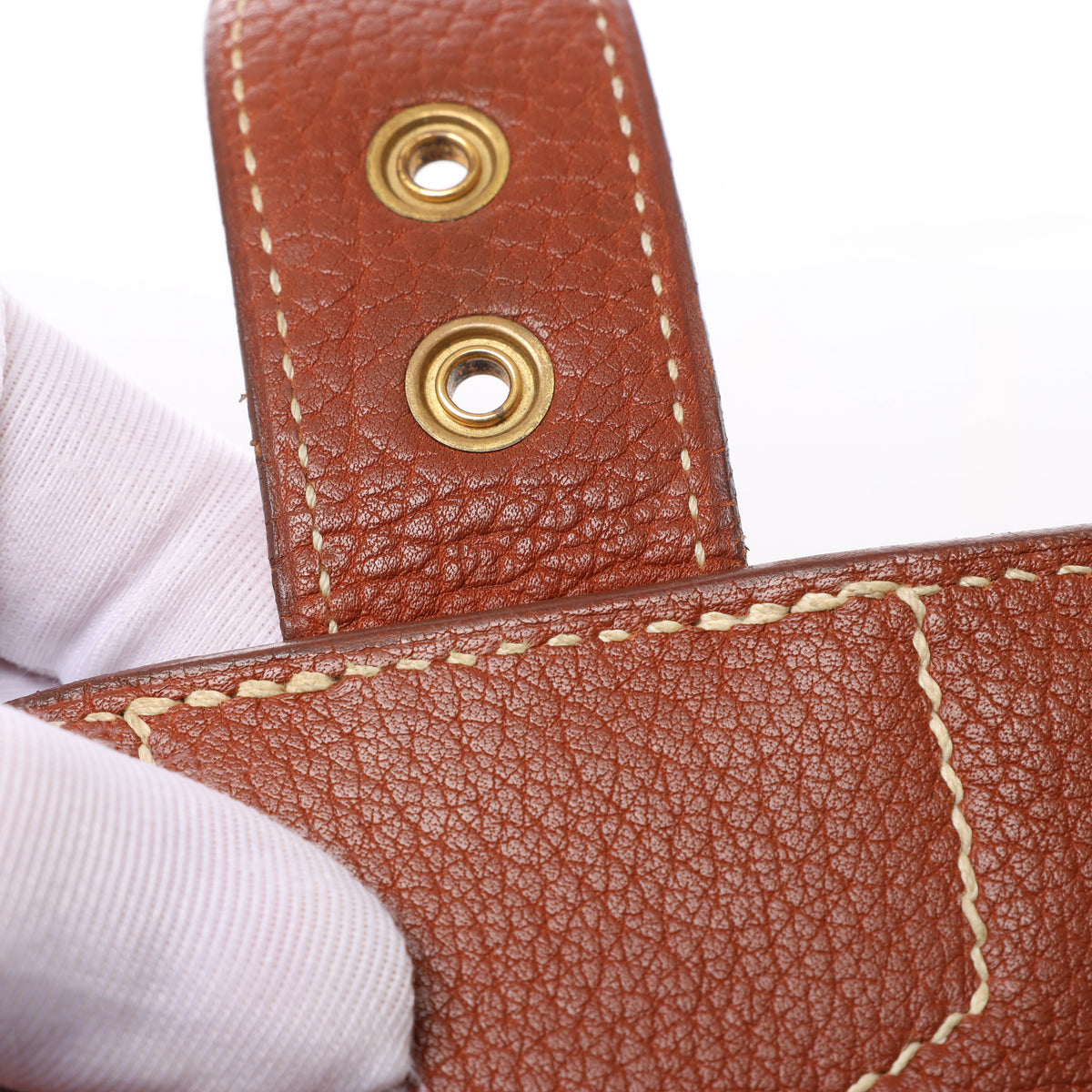 HERMES Sac à Dépêches 38 Briefcase Handbag in Brown