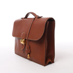 HERMES Sac à Dépêches 38 Briefcase Handbag in Brown