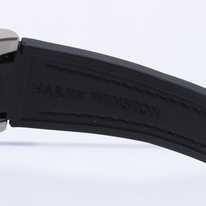 Harry Winston Project Z10 OCEABI42ZZ001 Crocodile leather x Zalium AT Skeleton Dial 42mm Watch
